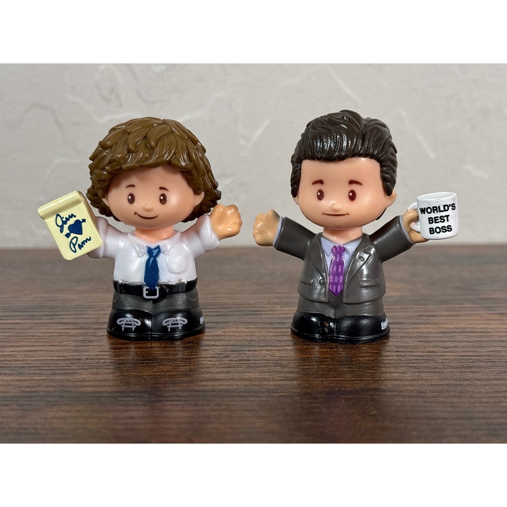 Fisher-Price Little People The Office Michael Scott Jim Halpert Figures GKR13